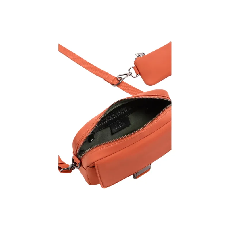 ZARA Polyester Shoulder Bag Men's Orange-4