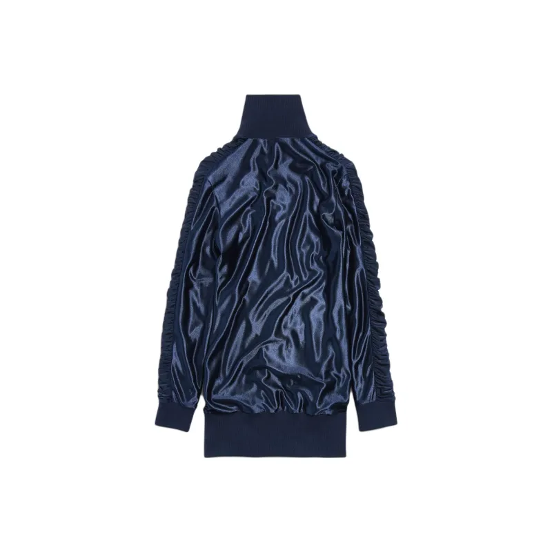 Balenciaga FW25 Long Sleeved Dress Slim Fit Women's Marine Blue-1