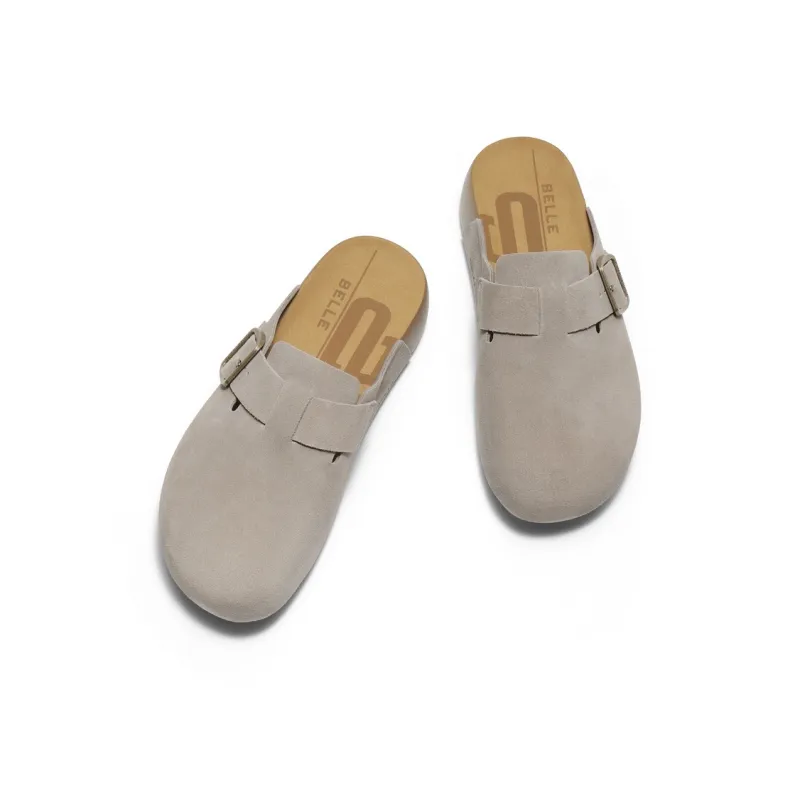 BELLE Rubber Sole Closed Toe Slippers Men's-10