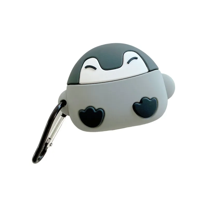 Baohuguang Compatibility Apple AirPods 3/1/2/Pro TPU Fashion Minimalist Style Cute Penguin Headphone Cases-2