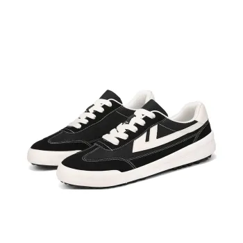 Warrior Low Top Canvas Shoes Men's Black/Beige