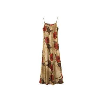 Late White Slip Dresses Women's Multicolor