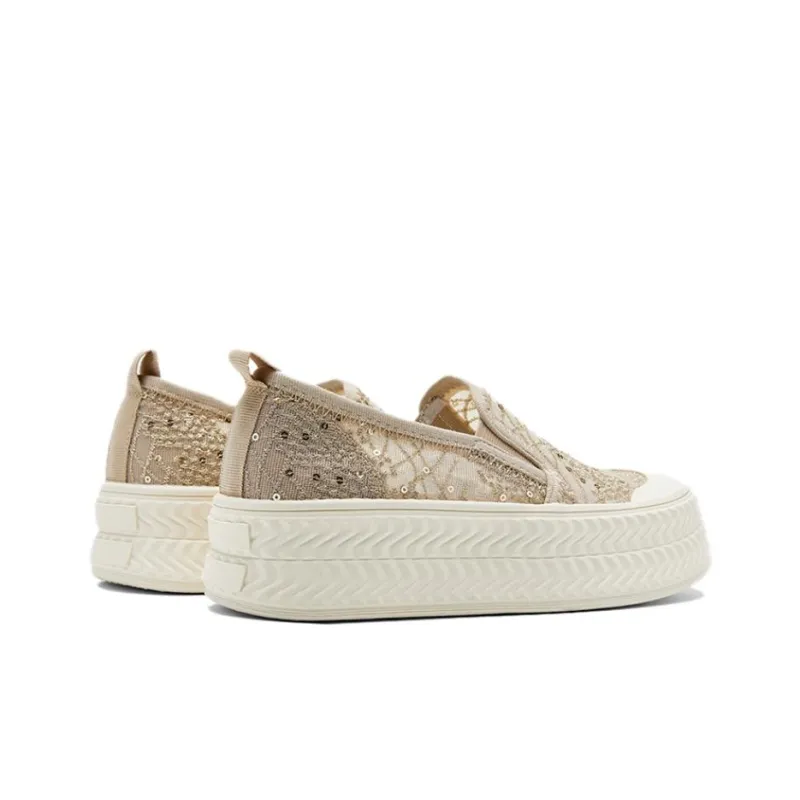 NINE WEST Low Top Casual Shoes Women's Gold-3