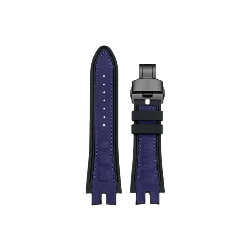 Craftsman Roger Dubuis Compatibility Watch Band Cow Leather, Silicone Material-18
