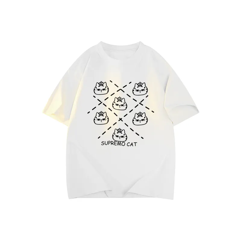 Supremo Cat T Shirts Unisex-2