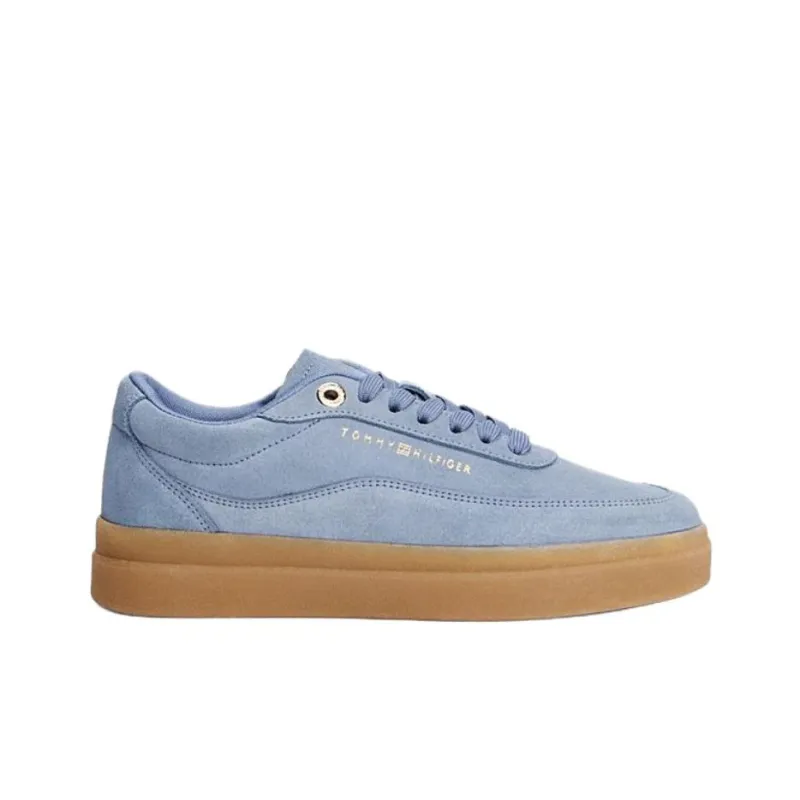 Tommy Hilfiger Trainers Low Top Skateboard Shoes Women's Blue-1