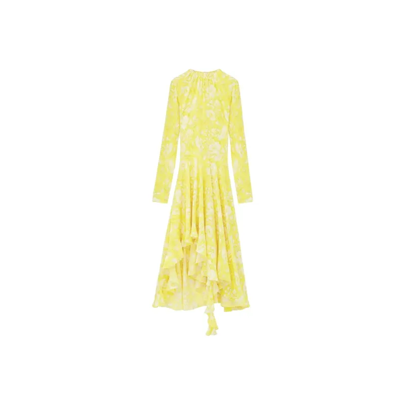 Alexander McQueen Long Sleeved Dress Women's Yellow-0