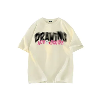 A02 T Shirts Unisex Light Beige Apricot