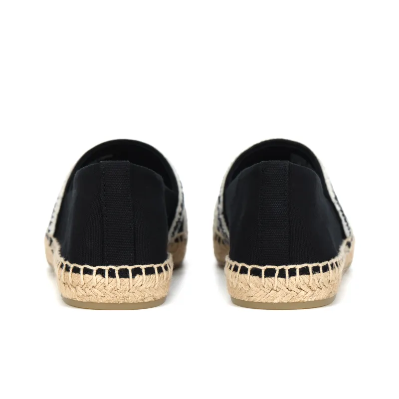 TORY BURCH Monogram Jacquard Striped Espadrilles-3