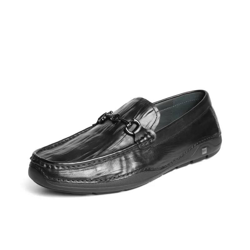 BELLE Men's Casual Shoes Men Low Top Black-1