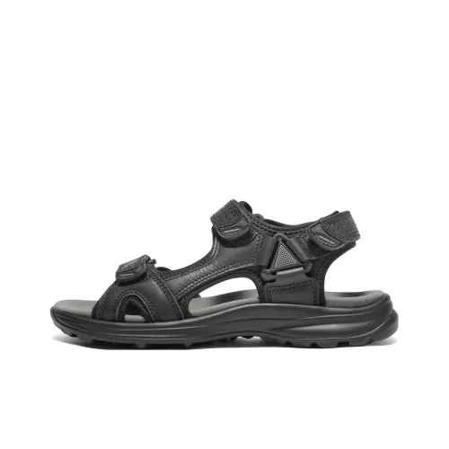 BELLE Beach Sandals Men Gray, Black