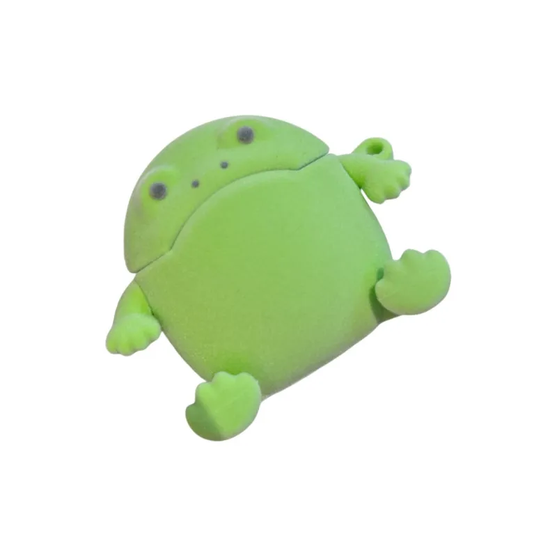 Baohuguang Compatibility Apple AirPods 3/1/2/Pro/Pro 2 Silicone Fashion Minimalist Style Flock Frog Headphone Cases-2