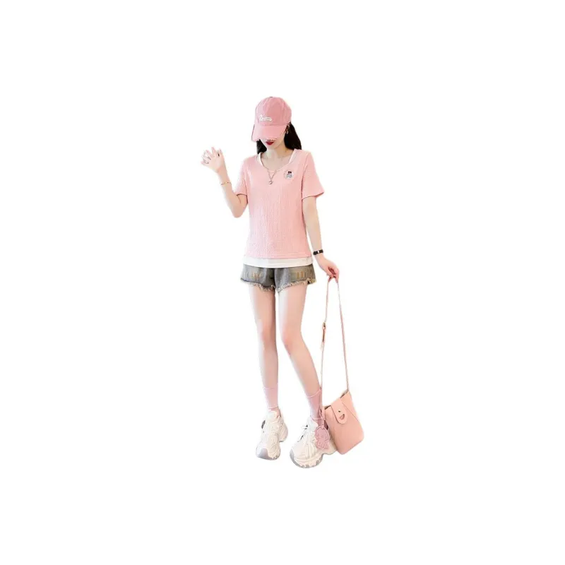 GOSO Drop Shoulder Sleeve T Shirt Women's-4