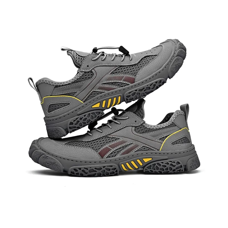 TELENT Slip Resistant, Abrasion Resistant, Breathable Low Top Hiking Shoes Men's-3