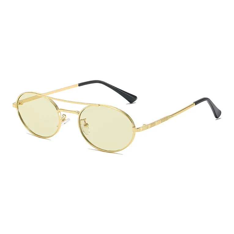 YUZHAOLIN Metal Oval Sunglasses Unisex-11