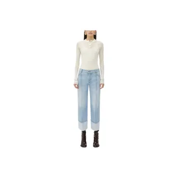 Bottega Veneta Turn Up Hem Denim Jeans