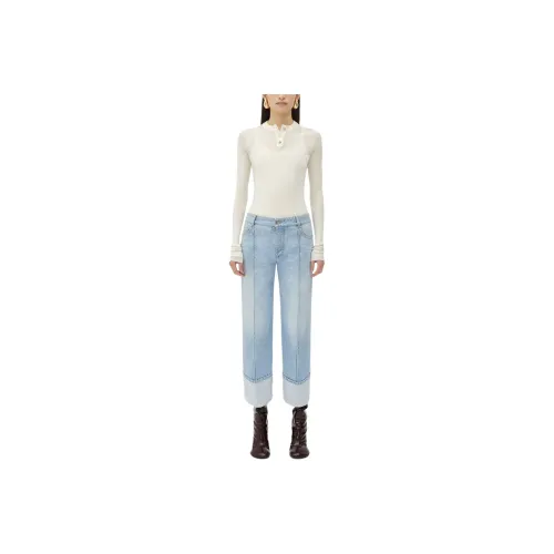 Bottega Veneta Turn Up Hem Denim Jeans