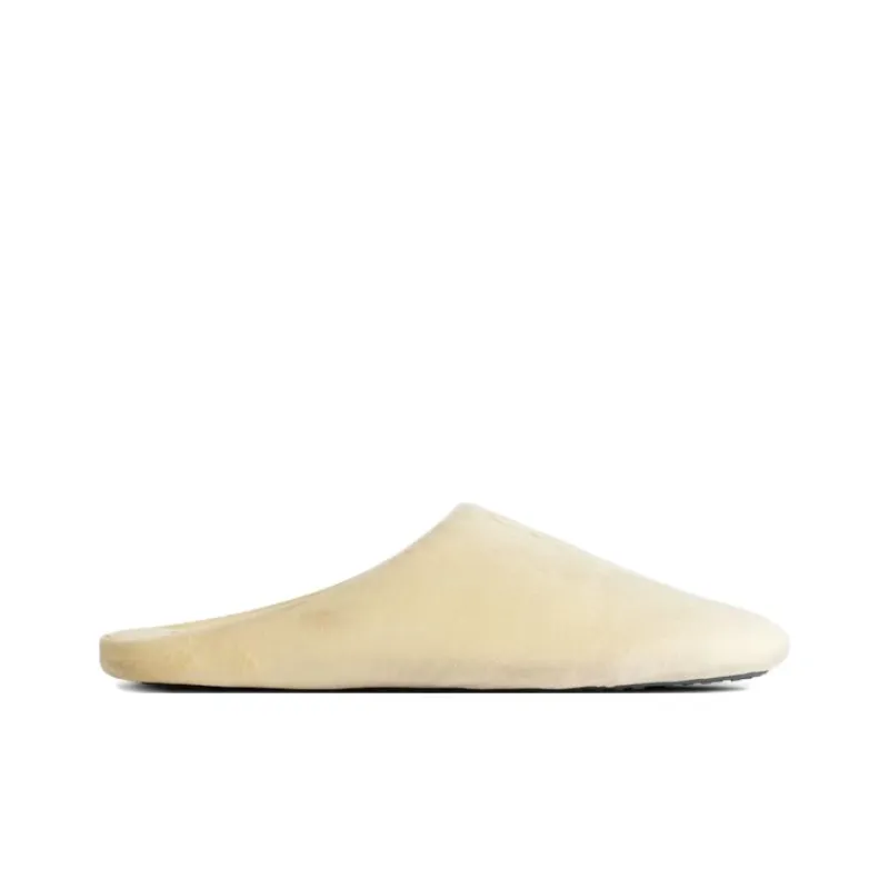 Balenciaga Slip Resistant Closed Toe Slippers Men's Cream Yellow-1