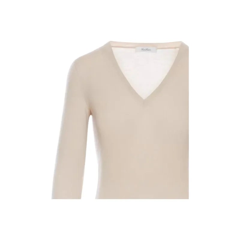 MaxMara V Neck Long Sleeved Jumper-2