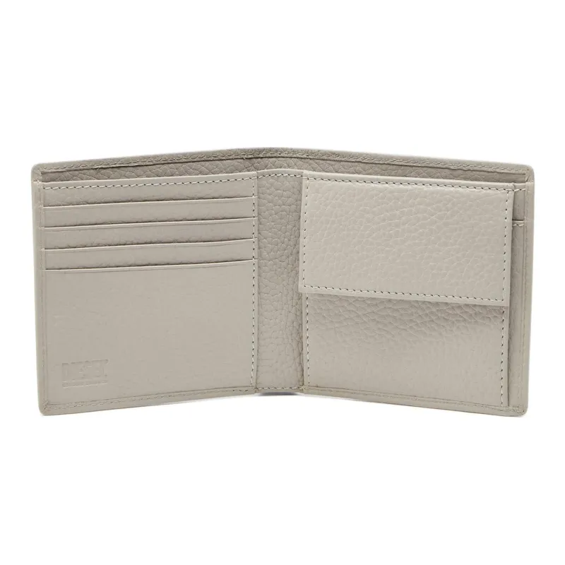 DIESEL Cow Leather Wallet Trumpets Men's Light Gray-3