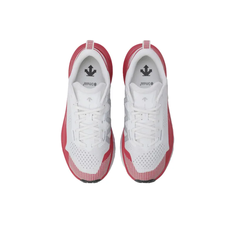 DESCENTE Somat Anti Slip Wear Resistant Low Top Running Shoes Unisex Red-2