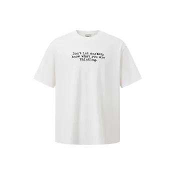 CHINISM T Shirts Unisex Raw White