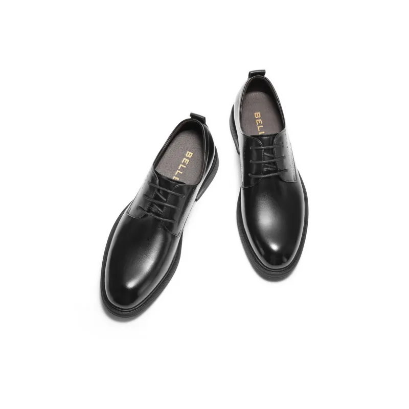 BELLE Dress Shoes Men Low Top Black-2