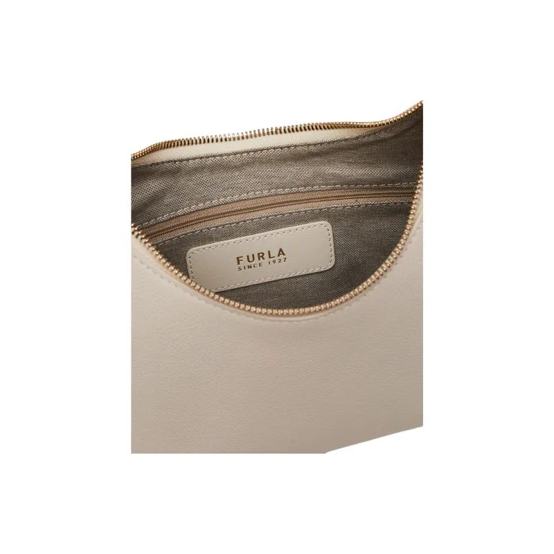 Furla GOCCIA Leather Shoulder Bag Trumpets Women's Beige-2