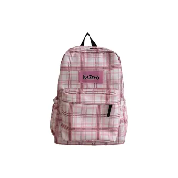 Alcohol Dragon Nylon Backpack Regular Women's Pink/Blue/Yellow