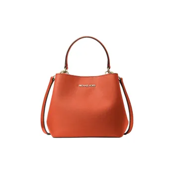 MICHAEL KORS Pratt Canvas Shoulder Bag, Handbag Trumpets Women's Red Clay
