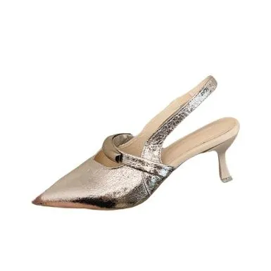 WUJI Slim Heel High Heels 7cm Women's-0