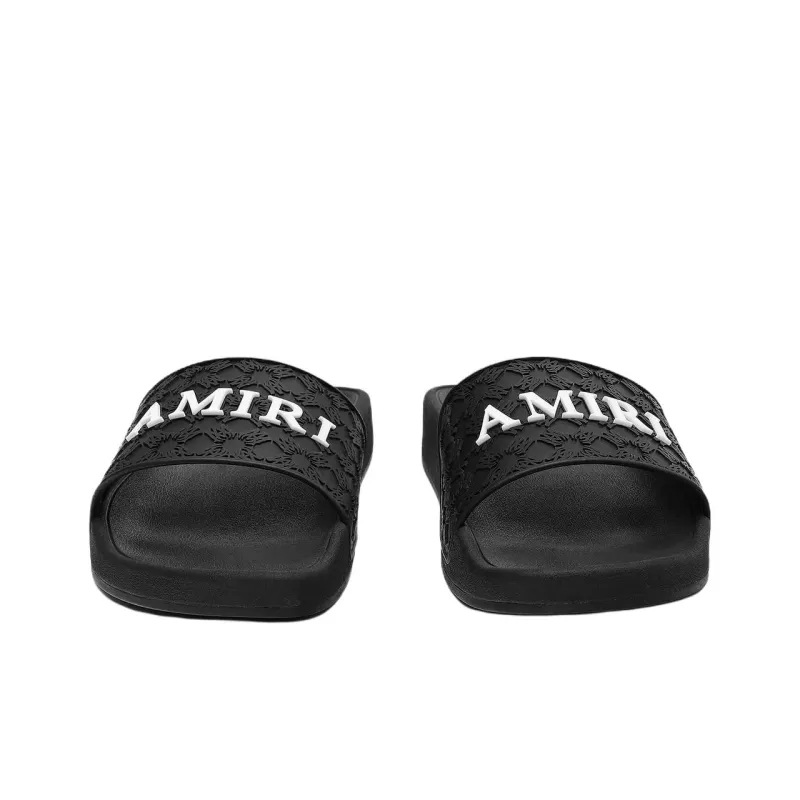 AMIRI Slip Resistant Slide Slippers Men's Black-4