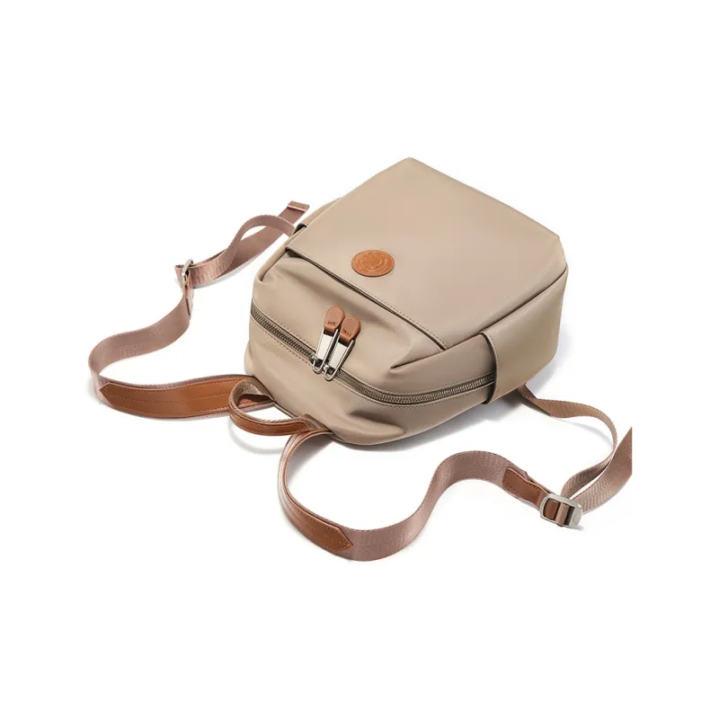 Carnival Keep Fabric Backpack Regular Women's Khaki/Black-2