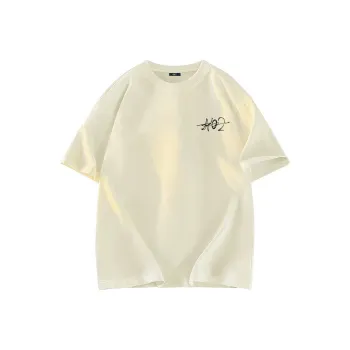 A02 T Shirts Unisex Light Beige Apricot