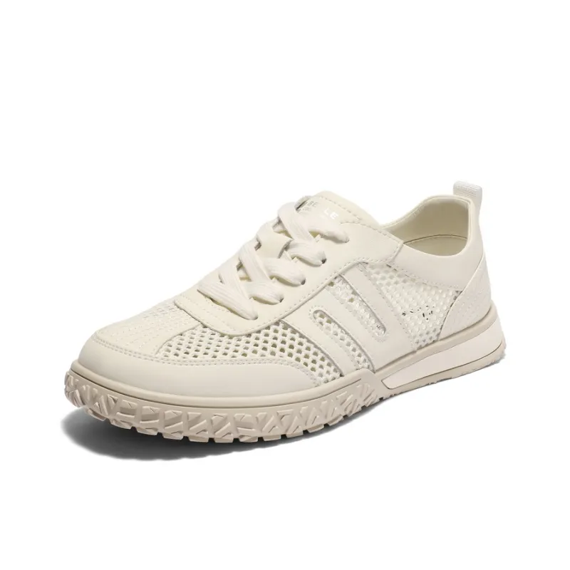 BELLE Casual Shoes Men Low Top Black/White, White-5