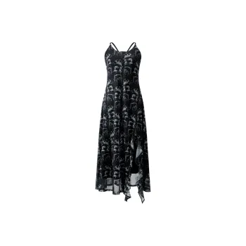 PEACEBIRD Slip Dresses Women's Black