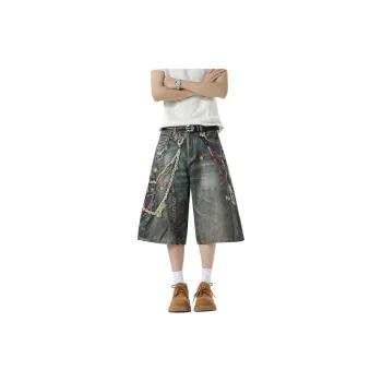 TELENT Denim Shorts Unisex Blue