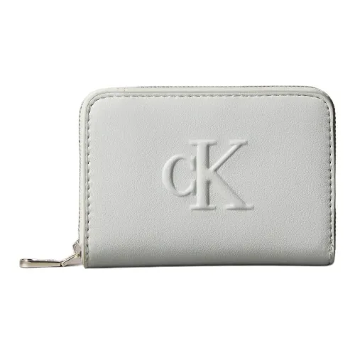 CALVIN KLEIN Polyurethane Wallet Women's Sky Gray
