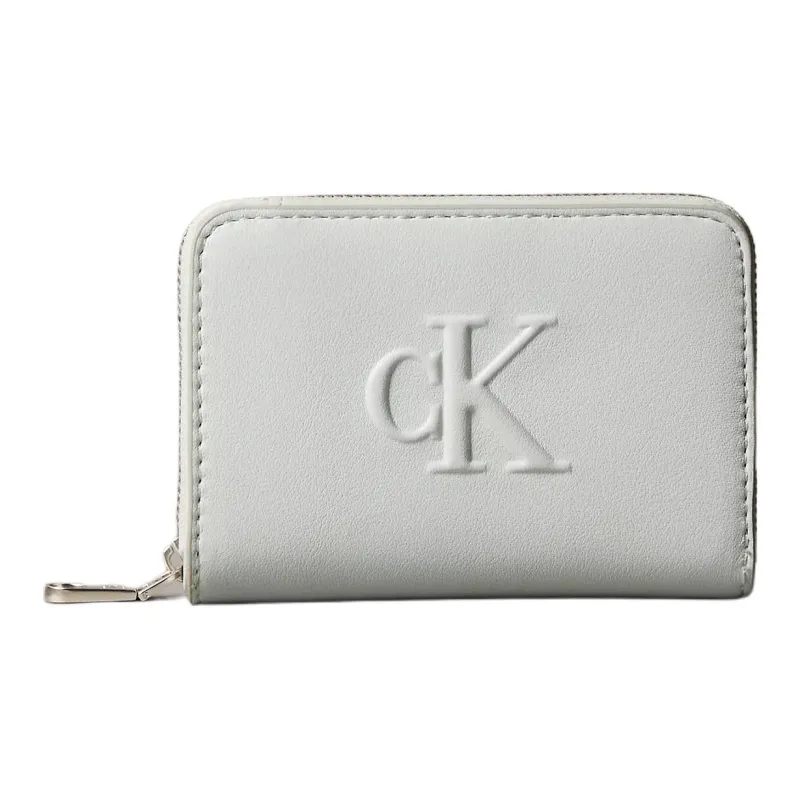 CALVIN KLEIN Polyurethane Wallet Women's Sky Gray-0