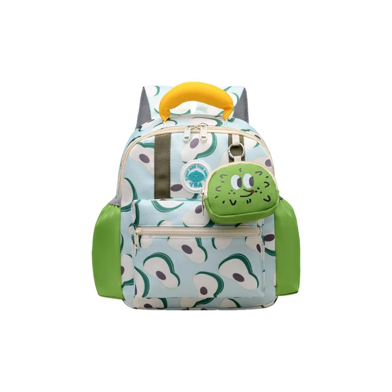Juju Jimmy Nylon Backpack Regular Women's Beige Pink/Green/Pink-3