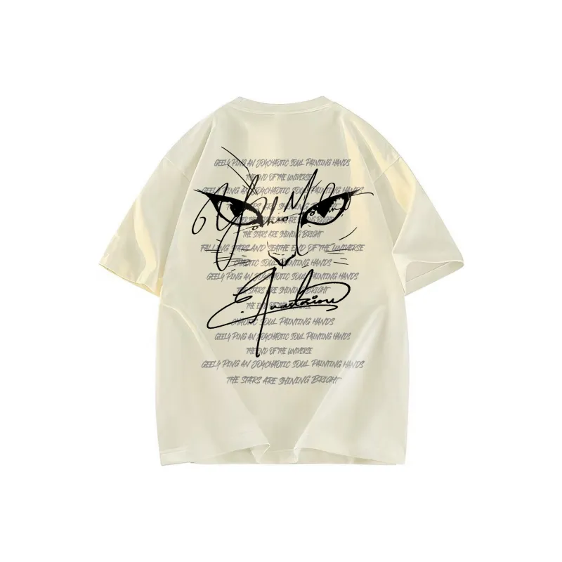 A02 T Shirts Unisex Light Beige Apricot-0