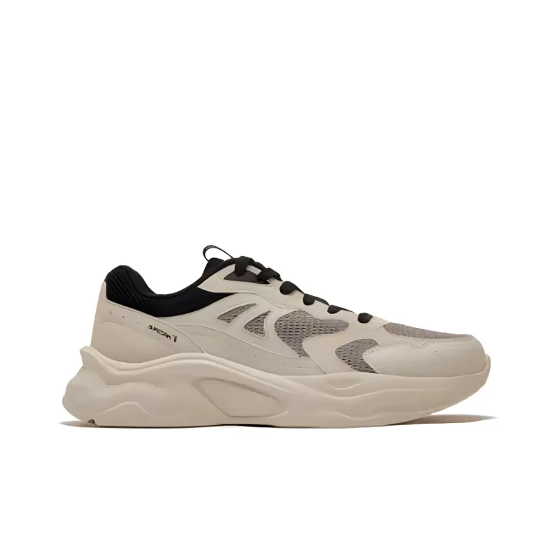 361° Cambria Abrasion Resistant Breathable Low Top Casual Shoes Men's Beige Gray-1