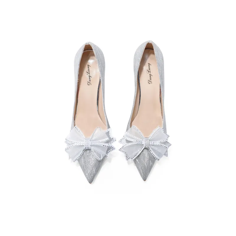 Be Good High Heels Women's Silver-2
