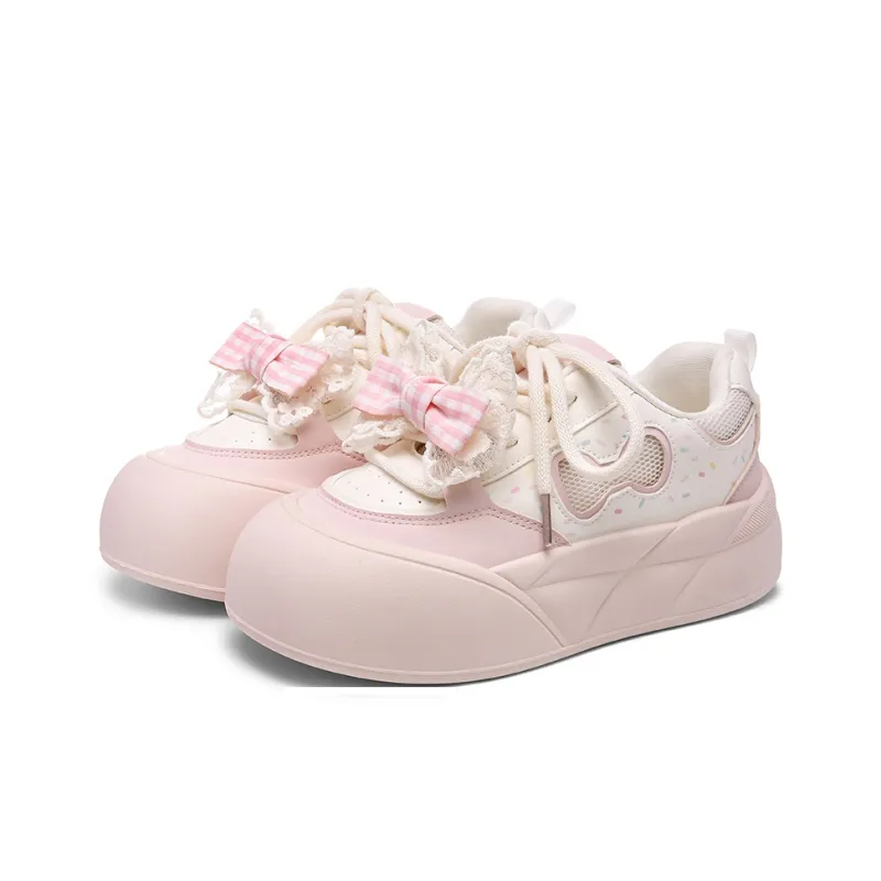 Lovely You Abrasion Resistant Lightweight Cushioning Low Top Skateboard Shoes Women's-2