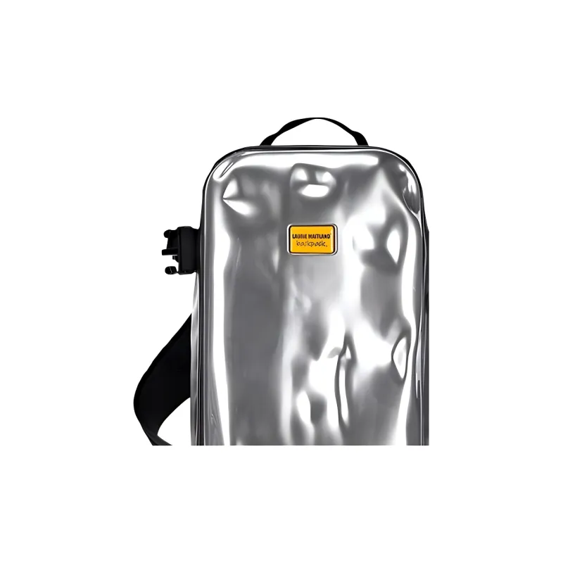 MILOOKY ABS+PC Helmet Bag Backpack Regular Unisex Silver/Black-1