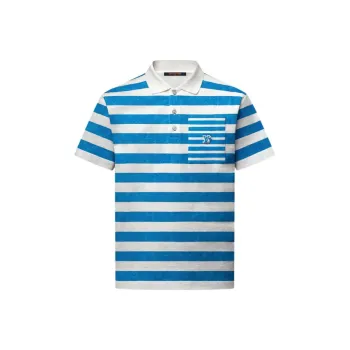 LOUIS VUITTON FW25 Polo Shirt Men's Blue White