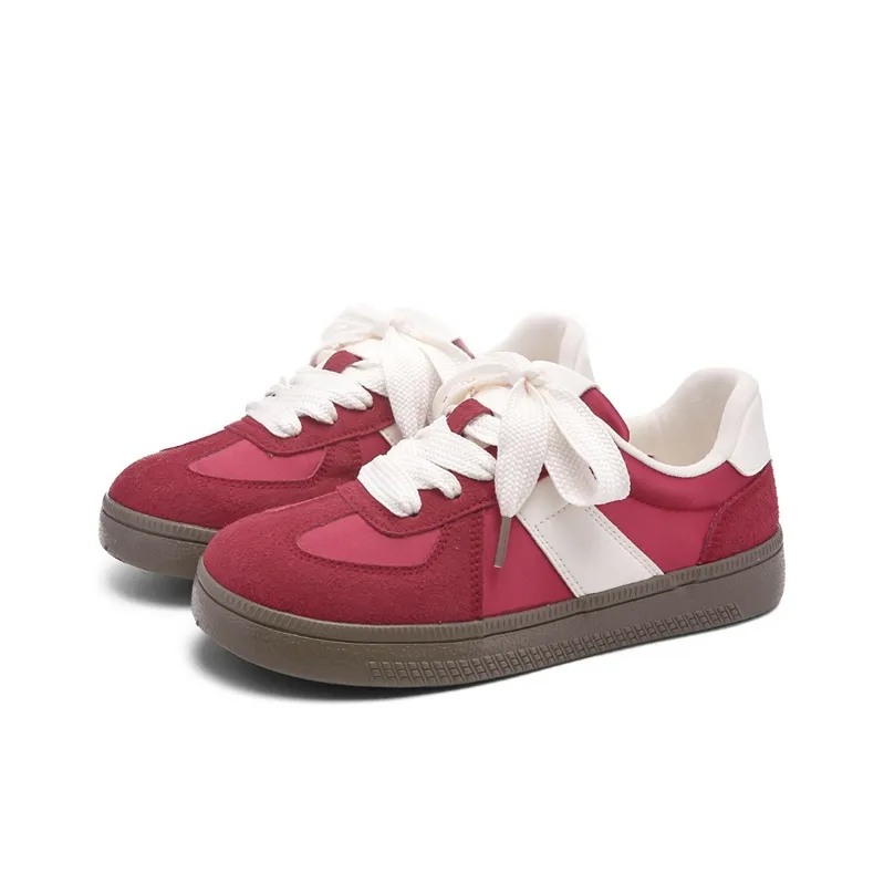 The New Age Family Low Top Skateboard Shoes Women's Red-1