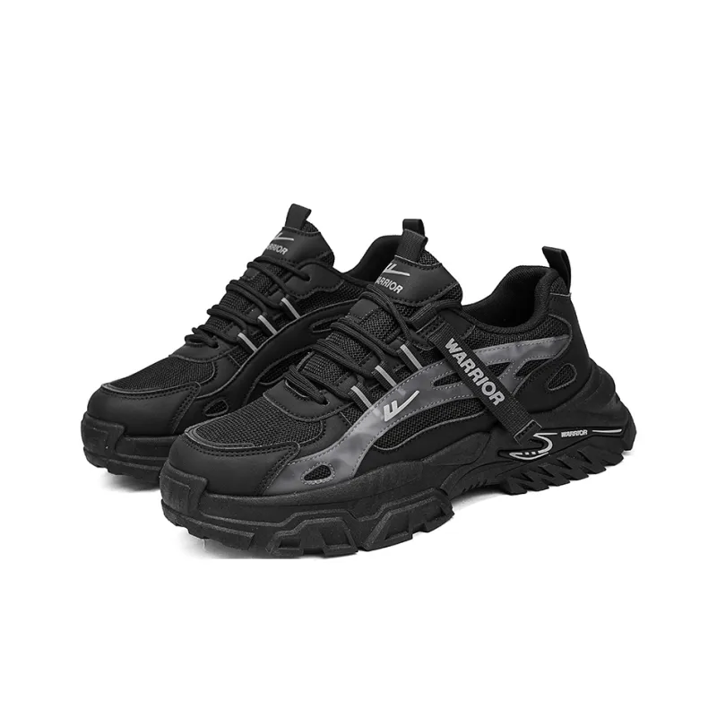 Warrior Breathable Height Increase Low Top Chunky Sneakers Men's-12
