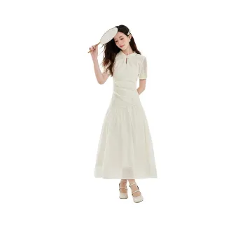 Mm Short Sleeved Dresses Women's White