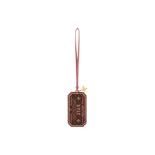 LOUIS VUITTON Cow Leather Bag Accessory Women's Pomegranate Powder